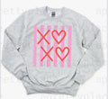 Striped XOXO Crewneck