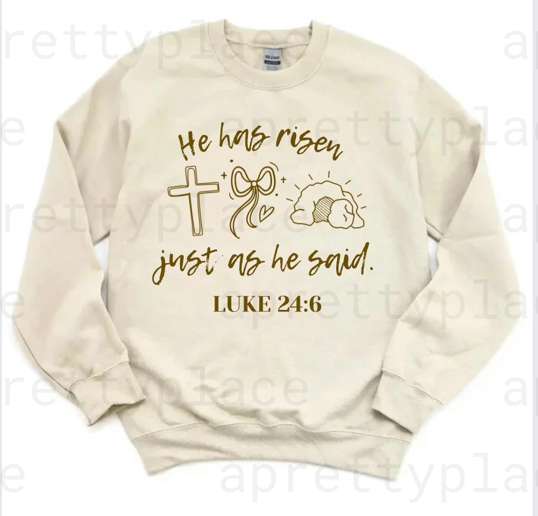 He has risen Crewneck
