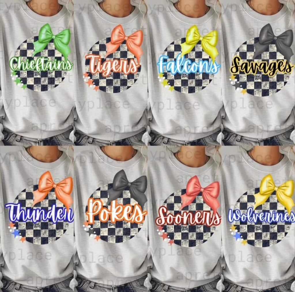 Checkered Mascot Crewneck