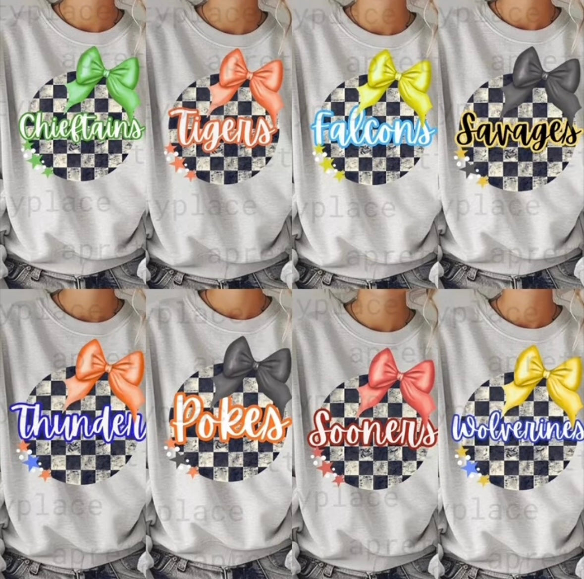 Checkered Mascot Crewneck